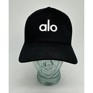 Alo District Hat Cap Snap Back Mesh Trucker Embroidered Yoga Fitness Mens